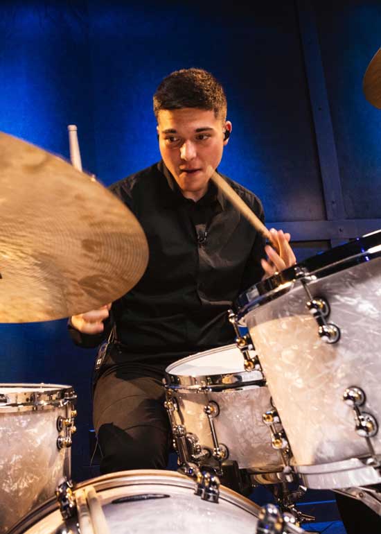 Greyson Nekrutman is appearing at The Europe Drum Show 2026