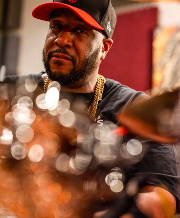 Eric Moore is appearing at the Europe Drum Show.