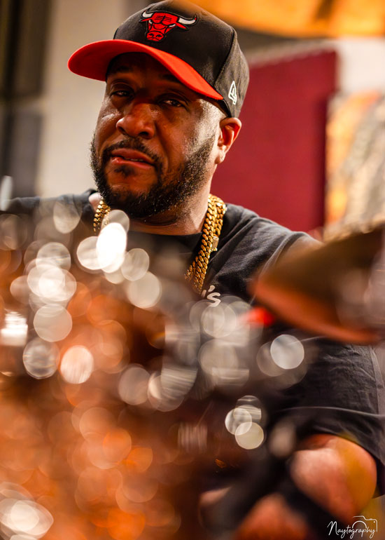 Eric Moore is appearing at the Europe Drum Show.