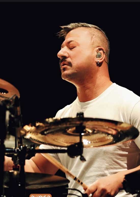 Riccardo Merlini is appearing at the Europe Drum Show.